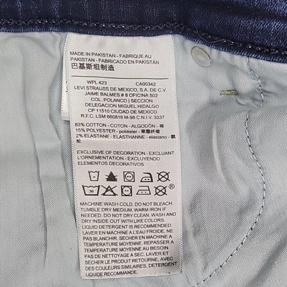 Levi Strauss Signature GOLD Curvy Straight Leg Jeans Size 24 Short - Picture 7 of 9